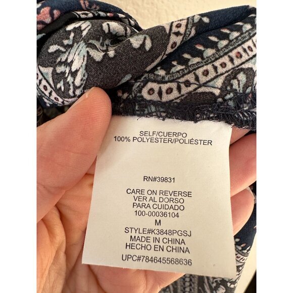 My Michelle Womens Black Tank Top Medium sleeveless polyester pullover‎ zipper - Picture 5 of 8